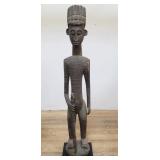 African carved wood statue