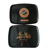 Vintage Couroc of Monterey decorative trays