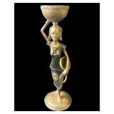 Vintage African bronze statue