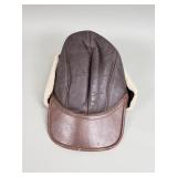 USAAF B-2 leather flying cap WWII era