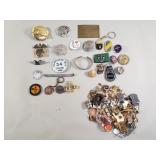 Aviation pins, buttons, key chains, and other pins