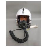 Vintage USAF helmet and oxygen mask with bag