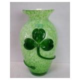 Eamon (Ireland) hand blown  art glass vase with a