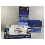 Group of die-cast model airplanes