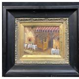 Framed, signed oil on canvas painting