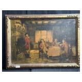 Framed vintage Frank Moss Bennett print on panel