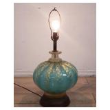 Mid century modern Murano style glass lamp