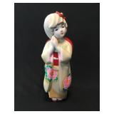 Vintage Asian porcelain Geisha Girl statue