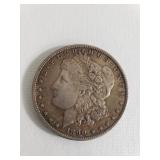 1890 Morgan silver dollar