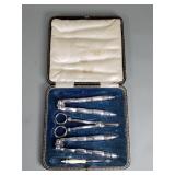 Vintage silver plate fruit/nut tools