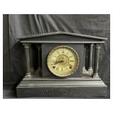 E. Ingraham antique black mantel clock