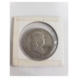 1960-D Benjamin Franklin silver half dollar