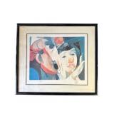 Framed Jordi Alumï¿½ signed print