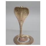 Vintage brass cobra figure
