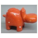 Soapstone hippo figure