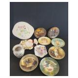 Group of porcelain collectable wall plates, and