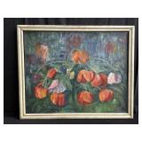 Signed Szabad mid-century impressionistic oil on