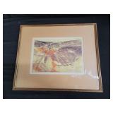 Agathe Sorel (1935-2020) 1957 colored etching