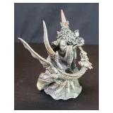 Westland giftware pewter wizard figure