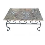 Fossil stone coffee table