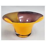 Mid-century hand blown glass bowl