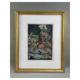 Signed Ida Warta Batuan gouache on paper "Bali