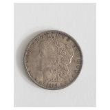 1889 Morgan silver dollar