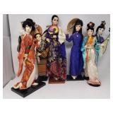 Collection of Asian dolls