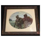 Winslow Homer antique original litho print