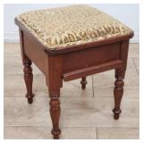 Antique mahogany shoe shine box