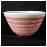 Vintage Pyrex Pink Stripes #401 mixing bowl