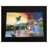 Montas Antoine (1926-1988) oil painting on canvas