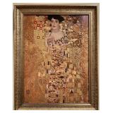 Framed Gustav Klimt "Adele Bloch-Bauer" print on