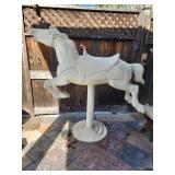 1950s aluminum Coca-Cola carousel horse