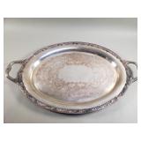 WM Rogers & Son Victorian Rose Pattern Tray