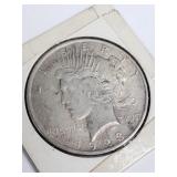 1923 peace silver dollar coin