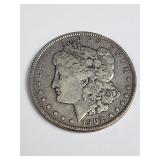 1902 Morgan silver dollar coin