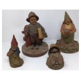 Composite figurines signed by Tom Clark