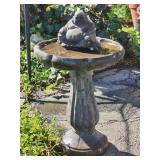 Vintage Buddha cement fountain