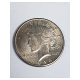 1924 peace silver dollar coin