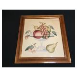 Vintage watercolor painting signed Campbell