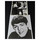 Lot of 2 photos of family ties and Paul McCartney