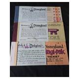 Lot of 3 Disneyland ticket booklets incomplete
