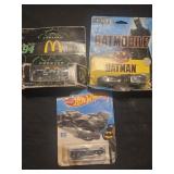 Lot of 3 Batman collectible toy cars