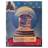 Vintage 1991 snow globe lighted musical