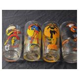 Lot of 4 collectible Pepsi glasses