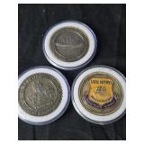 Vintage military coins