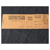 Vintage frontier village amusement park tickets