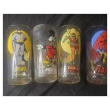 Lot of 4 collectible Pepsi glasses