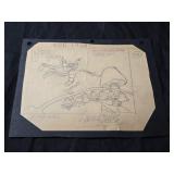 Vintage 1934 the grasshopper and the ants pencil